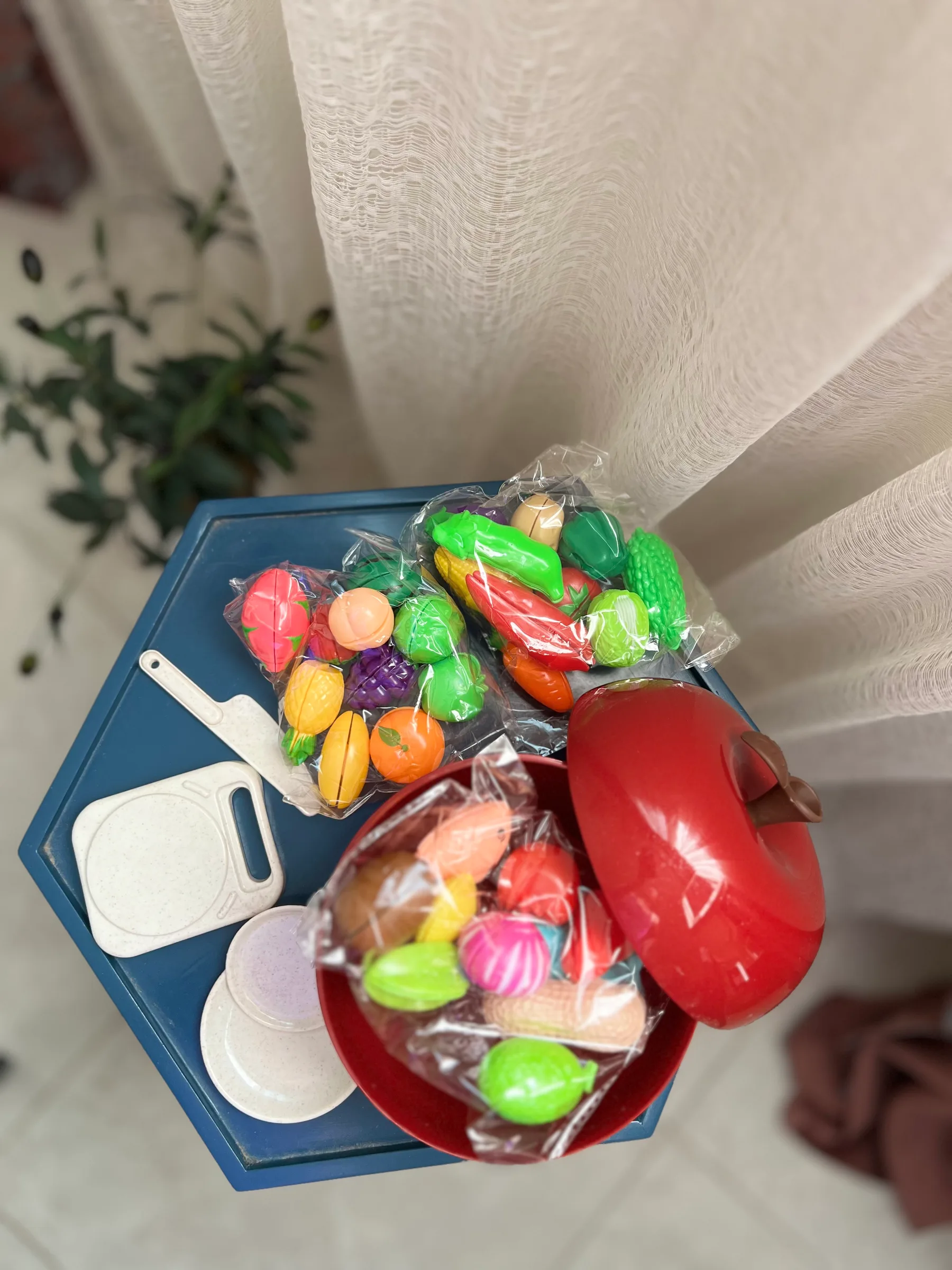 تفاحة تقطيع الفواكه والخضروات 